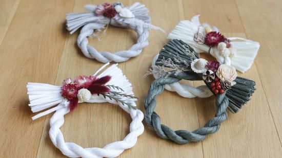 しめ縄2025 2025しめ縄飾り ドライフラワー アレンジメント | ドライ