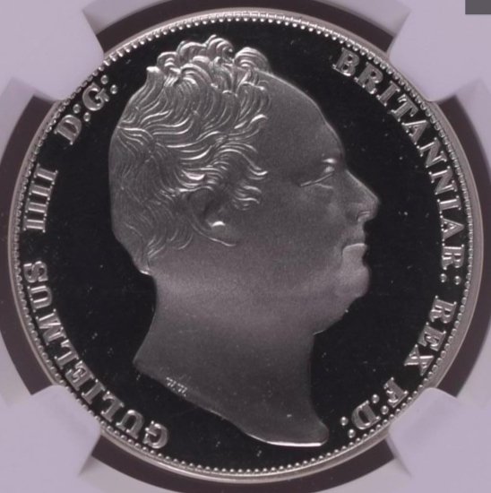 1835 クラウン銀貨 イギリス ウィリアム4世 スリーグレイセス 三美神 英国 NGC PF68 ULTRA CAMEO ファンタジー -  シマダコイン