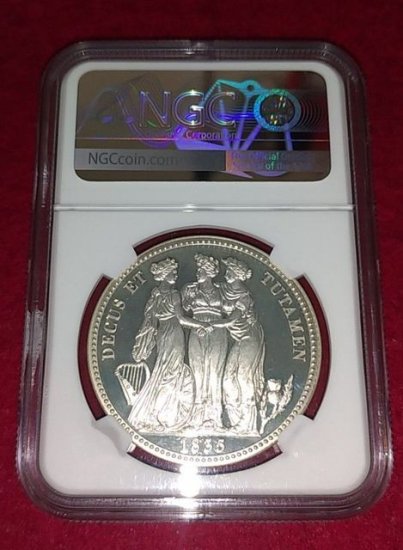 1835 クラウン銀貨 イギリス ウィリアム4世 スリーグレイセス 三美神 英国 NGC PF68 ULTRA CAMEO ファンタジー -  シマダコイン