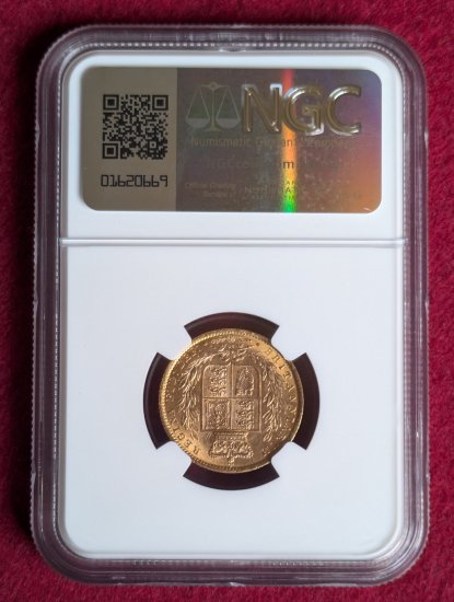 動画あり】1871 イギリス ヴィクトリア女王 ソブリン金貨 NGC MS63 Die30 英国 ビクトリア アンティークコイン - シマダコイン