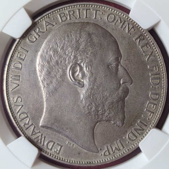 動画あり】1902 イギリス クラウン銀貨 エドワード７世 マットプルーフ NGC PF62 MATTE - シマダコイン