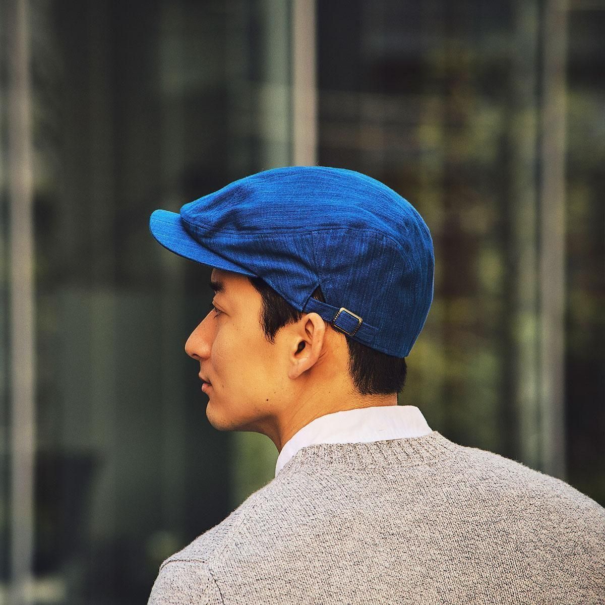 RRL 本藍染めハンチング ORIHARA STYLE×小島屋 武州正藍染めのハンチングキャップ