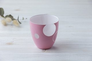 フリーグラス　ライトピンク × ホワイト ／ サークルの商品画像