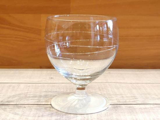 らせんのワイングラス(底ホワイト)の商品画像