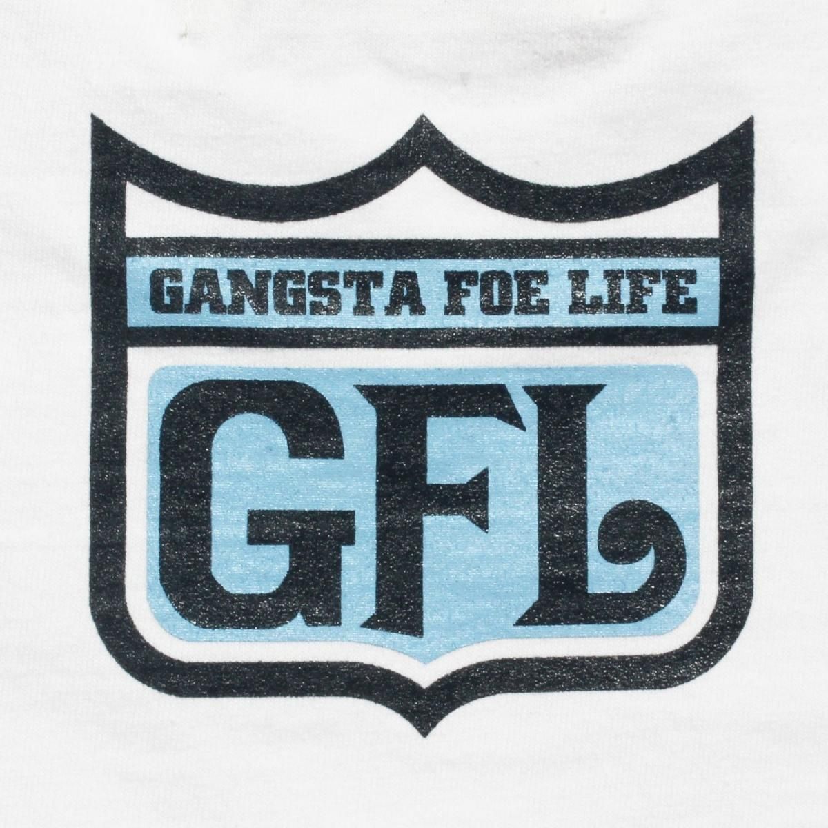 GFL Logo Print Tee WHITE/NAVY-SKY BLUE (M～3XLサイズ) - westwear