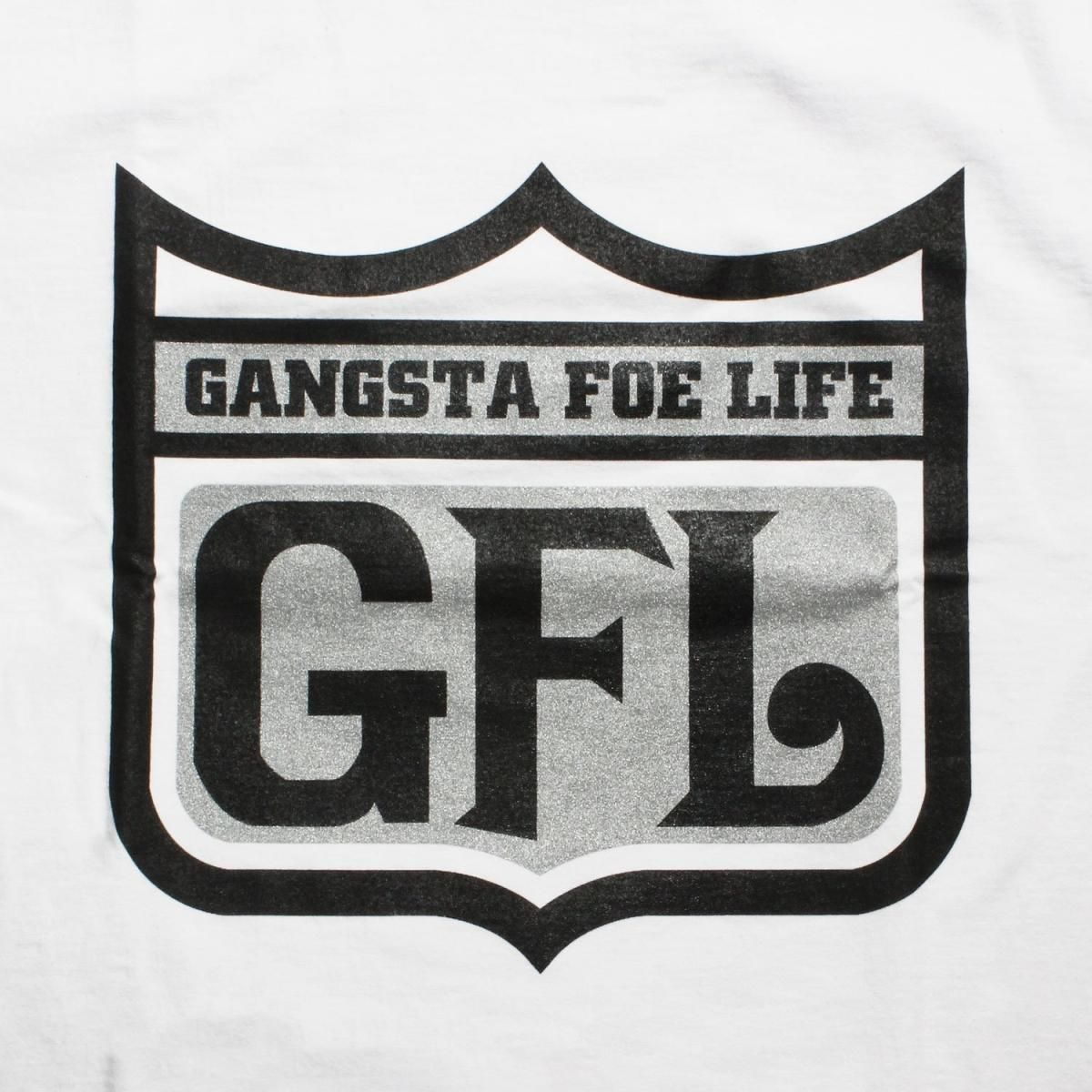 GFL Logo Print Tee WHITE/BLACK-SILVER (M～3XLサイズ) - westwear