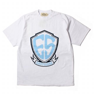 ES Logo Print Tee WHITE/NAVY-SKY BLUE (M3XL)