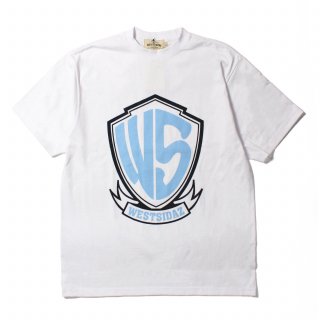 WS Logo Print Tee WHITE/NAVY-SKY BLUE (M3XL)