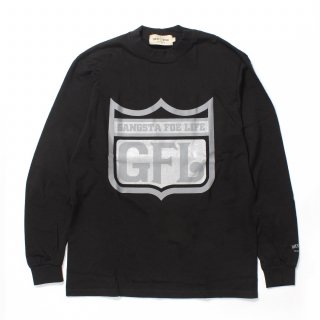 GFL Logo Print  L/S Tee BLACK/CHARCOAL-SILVER (M2XL)