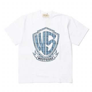 WS Paisley Logo Tee WHITE/NAVY-SKY BLUE (L2XL)