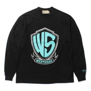 WS Logo Print L/S Tee LIMITED EDITION BLACK/TIFFANY-SILVER (L2XL)