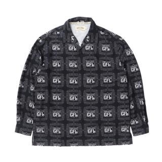 GFL Logo Print L/S Shirts BLACK/GRAY (L2XL)