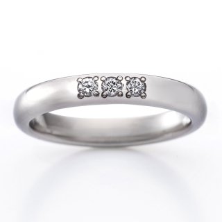 Royal Marriage Ring (RME300FTR) titanium wedding ring with diamonds 0.09ct for women