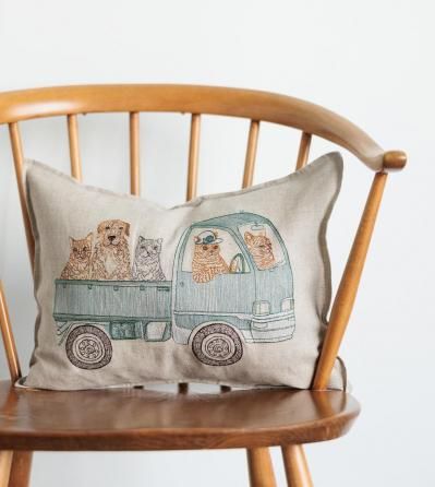 キャットハウス クッションカバー - LILY LAB -