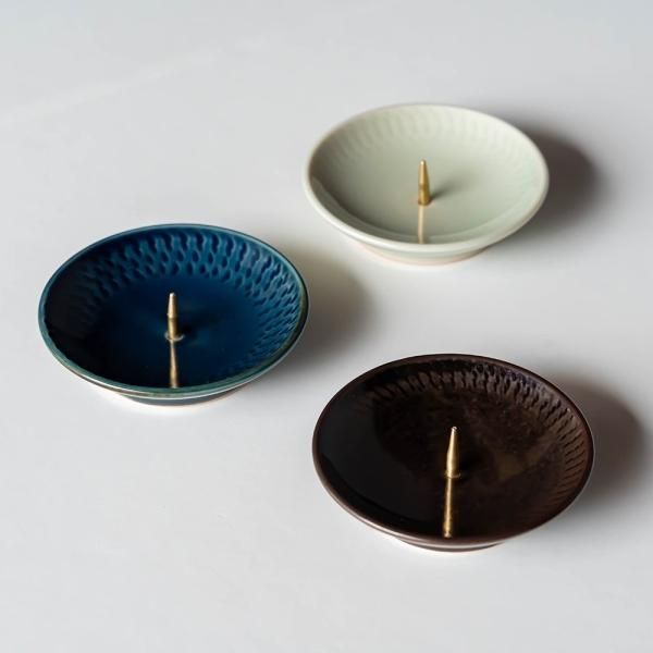 京都清水焼　キャンドルスタンド 清水焼 キャンドルスタンド | 藍 - YUGUE - 遊戯 (ユゲキョウト)