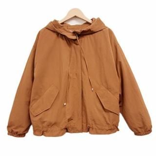 ジャケット・アウター tocotoco 2WAY】ストレッチフラノ ノーカラーブルゾンジャケット（01