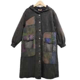 <img class='new_mark_img1' src='https://img.shop-pro.jp/img/new/icons55.gif' style='border:none;display:inline;margin:0px;padding:0px;width:auto;' />味わいのある“大人のデニムパッチワークコート”