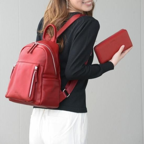 財布　リュック シュリンクレザーリュックサック＆財布＜アクティブセット
