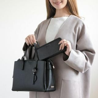 シュリンクレザーハンドバッグ＆財布＜エレガントセット＞ - バルコス