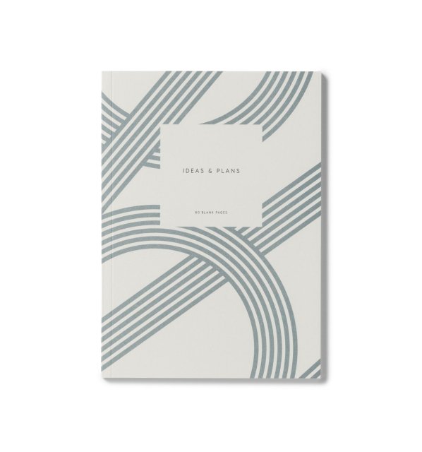 Small Notebook, Lines-Dusty blue
