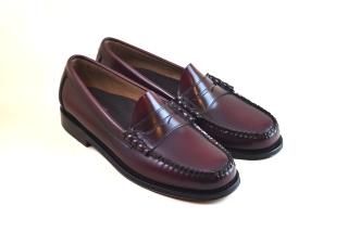 G.H.BASS LARSON WINE LEATHER/LEATHER SOLE