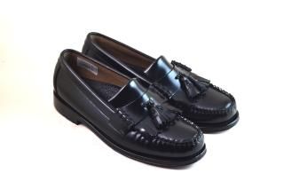 G.H.BASSLAYTON BLACK LEATHER/LEATHER SOLE