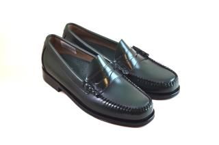 G.H.BASS LARSON GREEN LEATHER/LEATHER SOLE