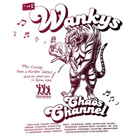 "Wanking Tiger - T/S" The Wankys & CHAOS CHANNEL Japan Tour 2010