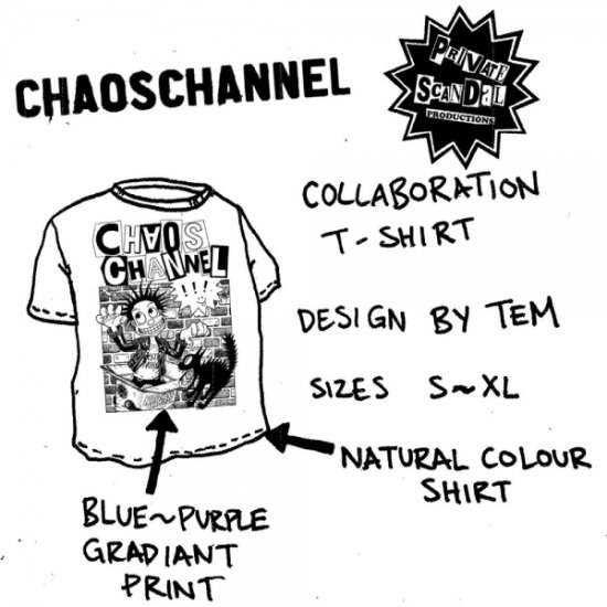 CHAOSCHANNEL x Private Scandal - Collaboration T/S