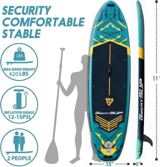 2人乗り スタンドアップパドルボード SUP | インフレータブル【ロング350cm　幅86cm】 -  ホールセールジャパン（新Costcost21・コストコ商品再販店）