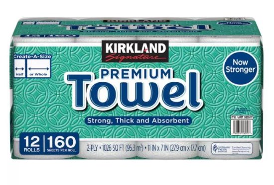 ڥȥʺŹPREMIUM KIRKLAND  ȥ COSTCO ڡѡ åڡѡ 2Ť 160 12 160/140ƱĹξʲ