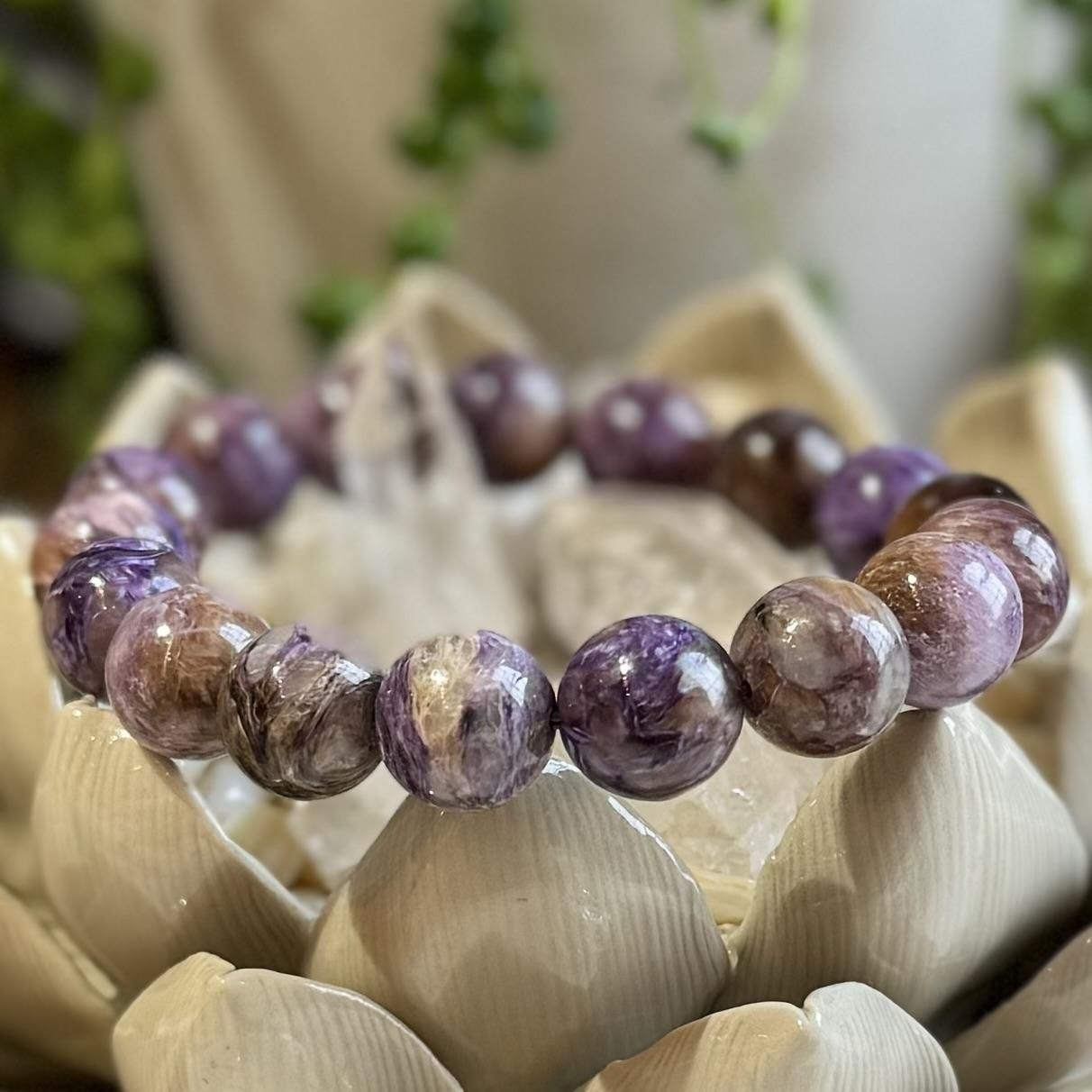 チャロアイトシリカ ブレスレット 13mm - WISH