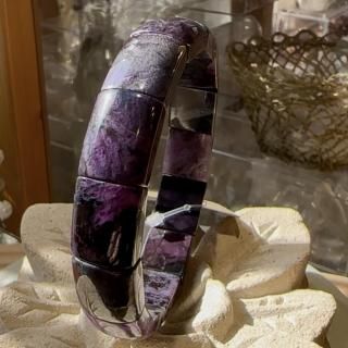 スギライト バングルブレスレット 12,5mm×15,4mm×6mm