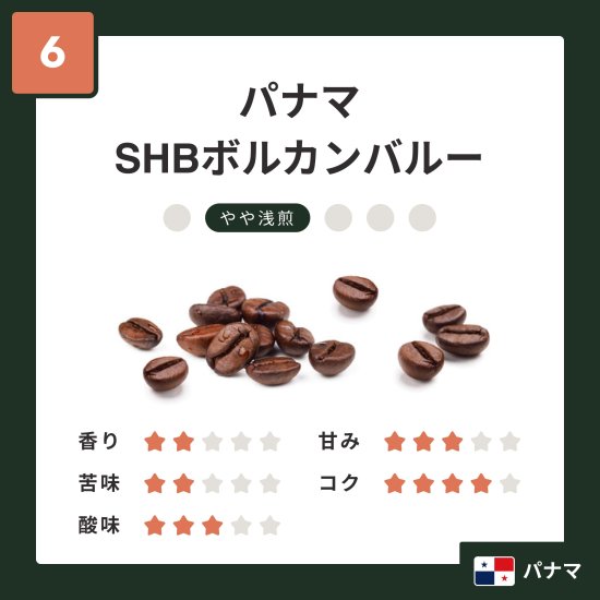 パナマ SHBボルカンバルー【200g】 コーヒー豆焙煎の店　豆の樹