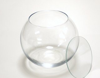ボトルフラワー用ガラス容器　日本製　ボールS　Ｂ-04　