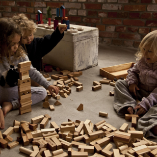 Natural Blocks In Tray - 54 pcs