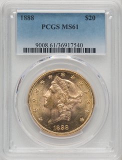 1888ǯꥫ20ɥߡPCGS MS61