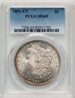 1891ǯCCꥫ륬顼ߡPCGS MS65