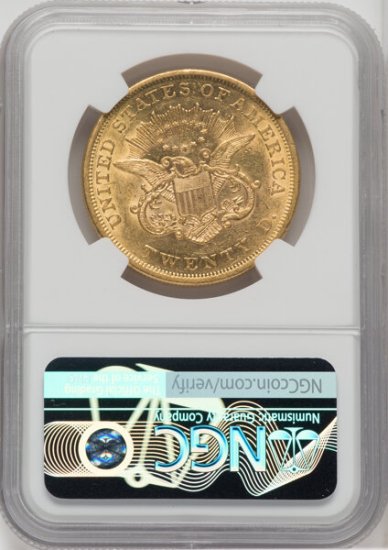 1863年 アメリカ 20ドル金貨 NGC AU58 - アンティークコインヴァンガード ｜ アンティークコイン投資の最先端