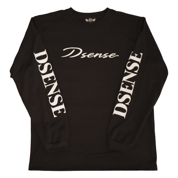 DSENSE ドライロングスリーブ（ブラック/ ホワイト）