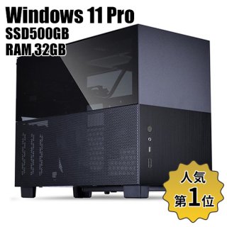 ꥸʥBTO Windows11 Pro AMD Ryzen9 RAM32GB SSD500GB Black