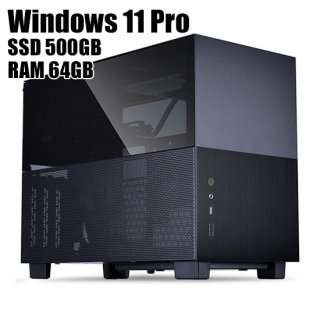ꥸʥBTO Windows11 Pro AMD Ryzen9 RAM64GB SSD500GB Black