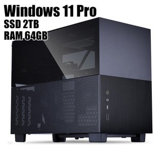ꥸʥBTO Windows11 Pro AMD Ryzen9 RAM64GB SSD2TB Black