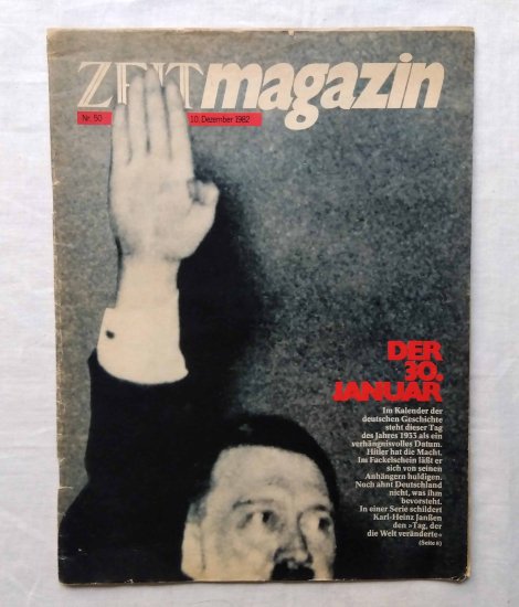 ヒトラー 表紙 ZEIT magazin Adolf Hitler ナチス・ドイツ/第三帝国 アドルフ・ヒトラー - ピストルブックス  PISTOLBOOKS -海外雑誌/洋書・古書/アートブック-