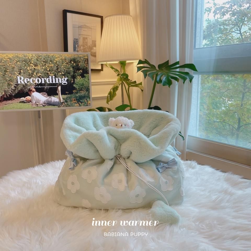 BABIANA aji bag Cube シースルーストライプ/Mサイズ【全3色】 AJIBAG CUBE EMB [Baby Blue] - BABIANA JAPAN