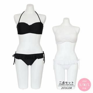 ワイヤー入りバンドゥビキニ2点セット