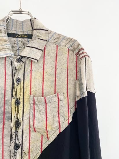 archivio.jm.ribot シャツ 46 ARCHIVIO J.M.Ribot 柄シャツ6型 | HUES 福岡セレクトショップ