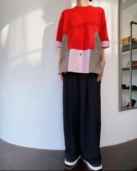 ENFOLD エンフォルド KNIT×SHIRT JUMPER ドッキング ENFOLD エンフォルド KNIT×SHIRT JUMPER ドッキング