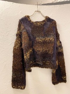 NOUNLESS  Mix Yarn Intarsia Knit ξʲ