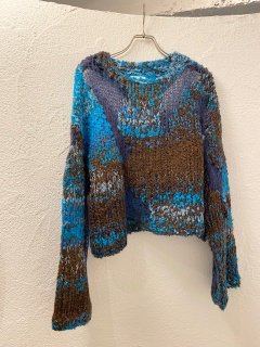 NOUNLESS  Mix Yarn Intarsia Knit ξʲ